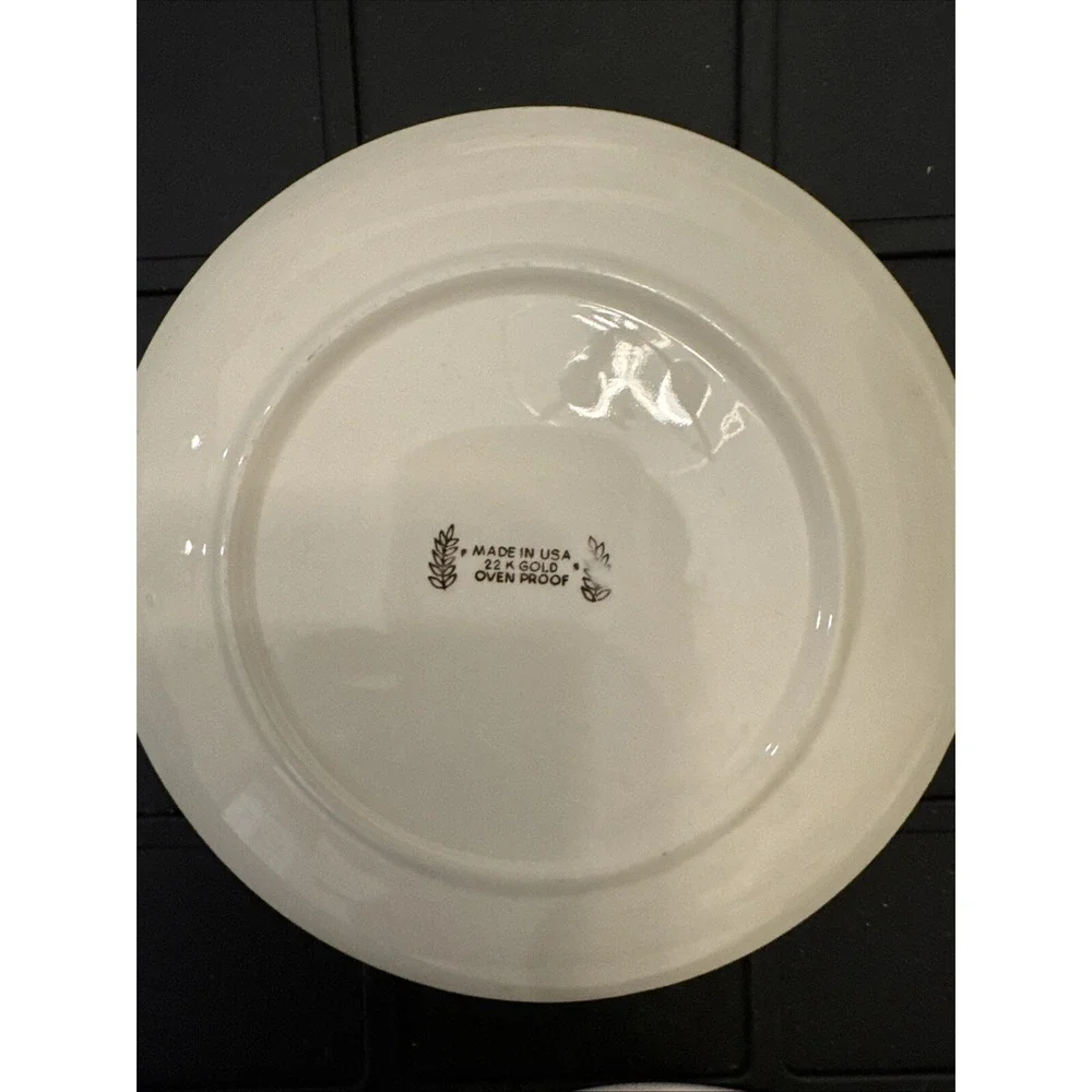 Vintage Golden Wheat dinnerware  22 K Gold Small‎ Plate 6